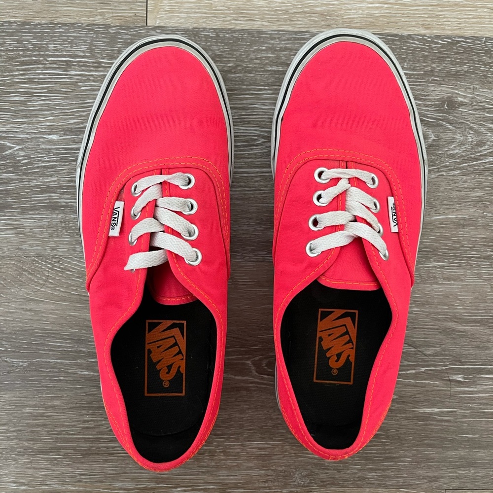 Bright Pink Vans 💗🧡